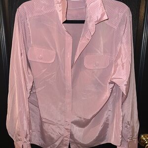 Chaus Light Pink Striped Shirt